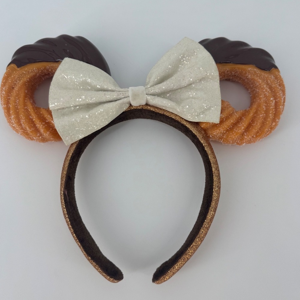 Disney Parks Chocolate-Dipped Churro Minnnie Mouse Ear Headband